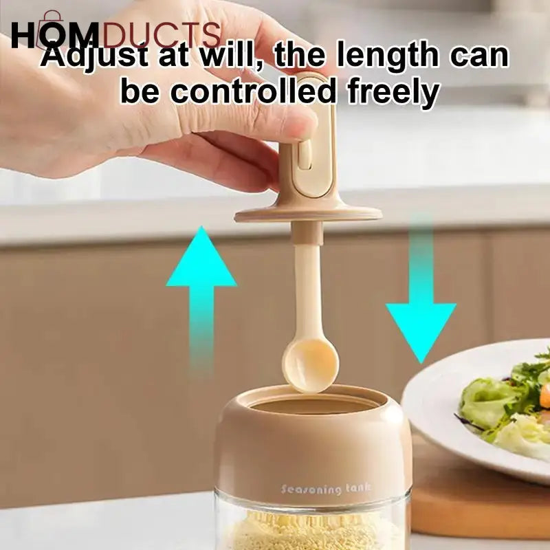 Sealed Seasoning Jar With Adjustable Spoon