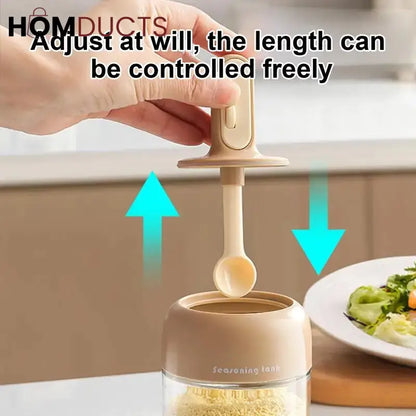 Sealed Seasoning Jar With Adjustable Spoon