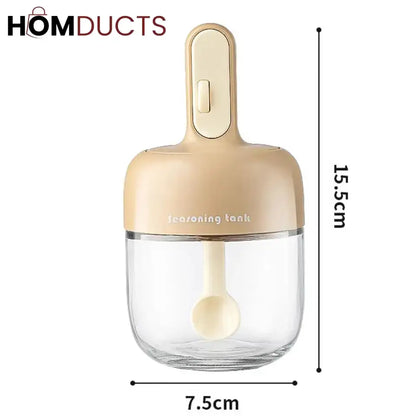 Sealed Seasoning Jar With Adjustable Spoon