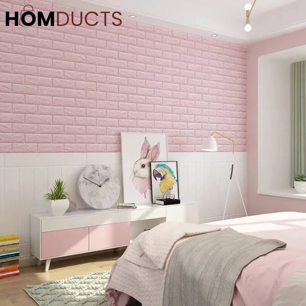 Self Adhesive 3D Brick Wall sheets