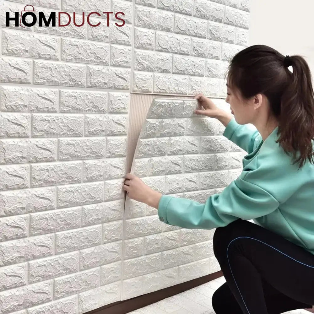 Self Adhesive 3D Brick Wall sheets