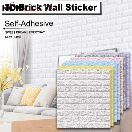 Self Adhesive 3D Brick Wall sheets