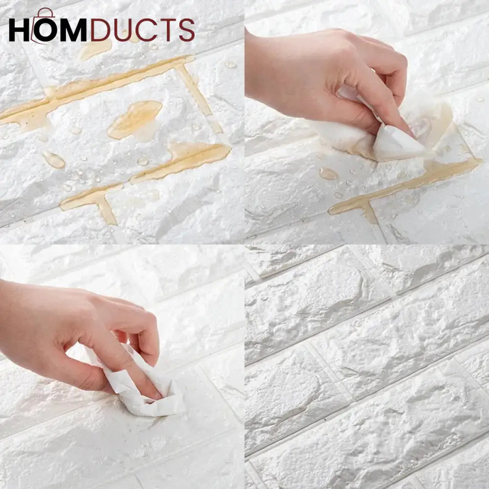 Self Adhesive 3D Brick Wall sheets