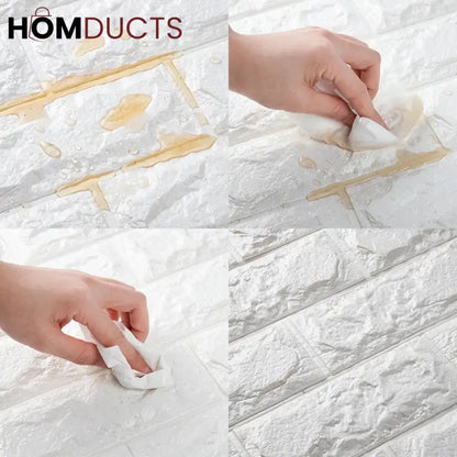 Self Adhesive 3D Brick Wall sheets