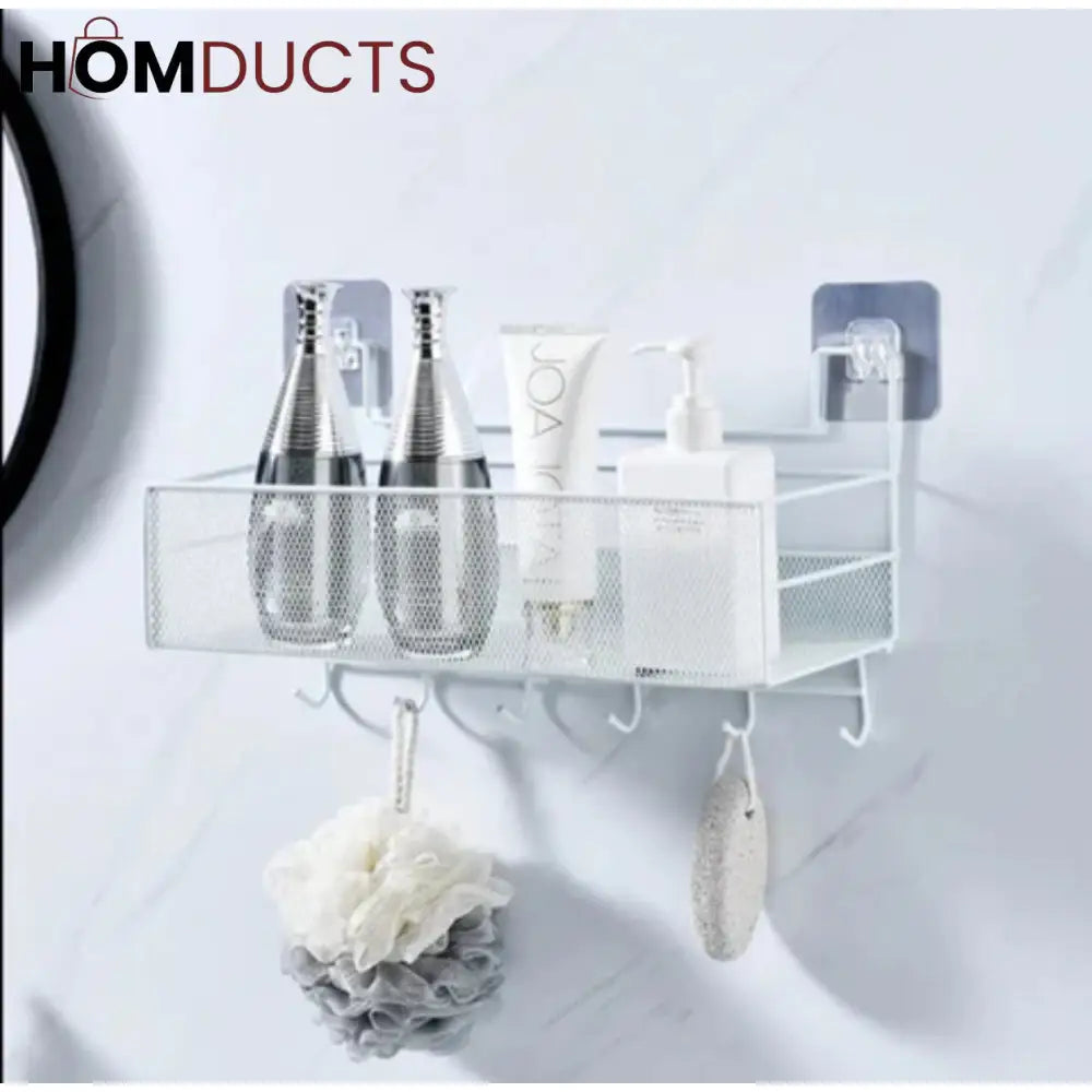 Self Adhesive Iron Shelf With Hook (premium quality)