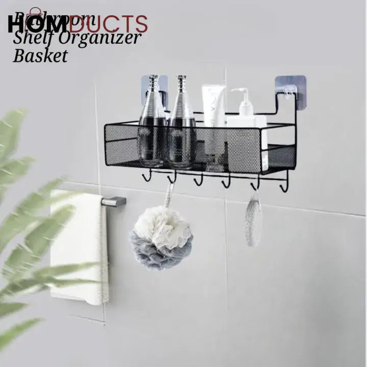 Self Adhesive Iron Shelf With Hook (premium quality)