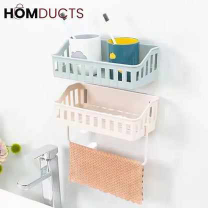 Self-adhesive Wall Mounted Rack
