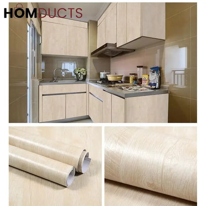 Self adhesive wooden sheets