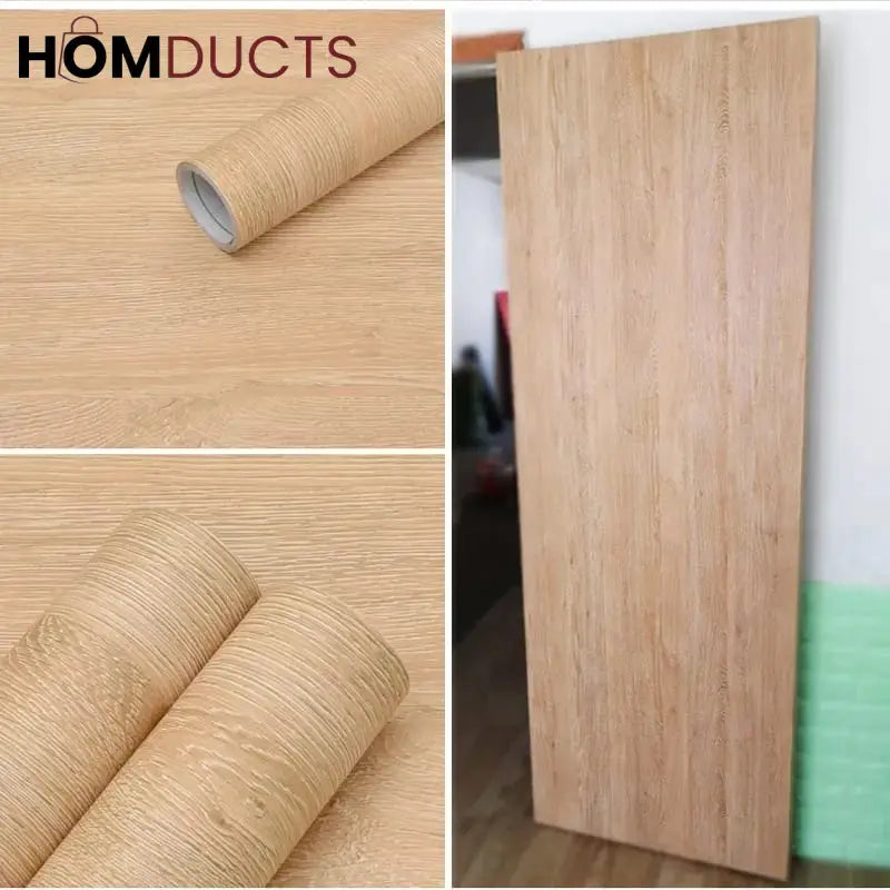 Self adhesive wooden sheets