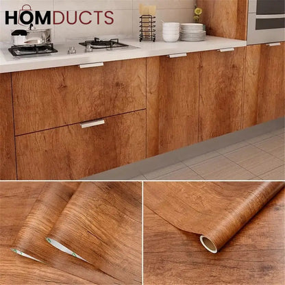 Self adhesive wooden sheets
