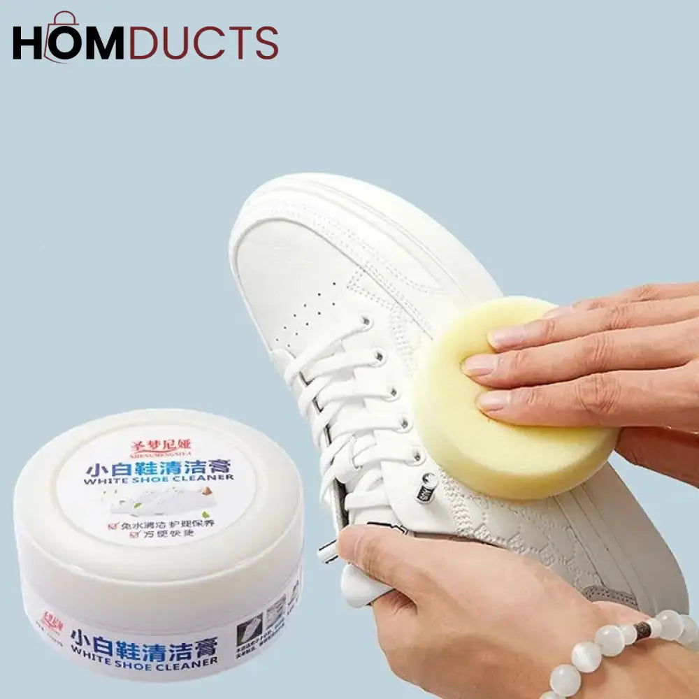 Shoes Cleaning Cream With Sponge