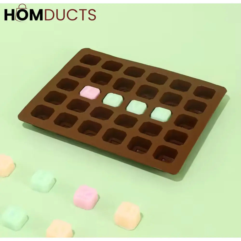 Silicone Alphabet Letter Mold for Chocolate, Ice, Candy & Cake - Non-Stick & Food Grade