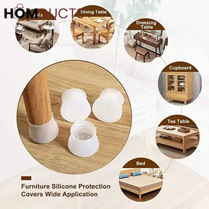 Silicone Chair Cover (Pack of 4pcs)