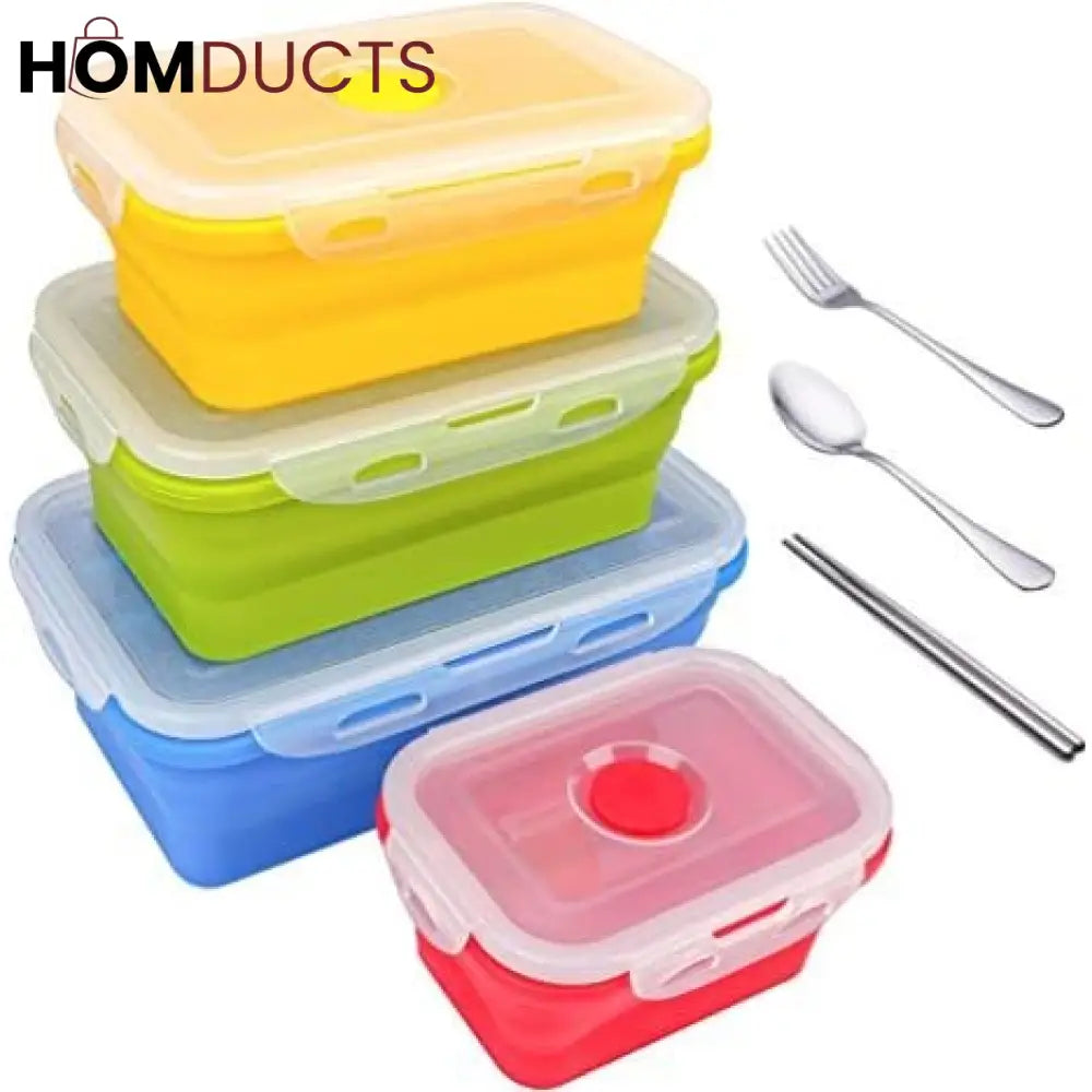 Silicone Collapsible 3Pcs Food Container
