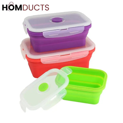 Silicone Collapsible 3Pcs Food Container