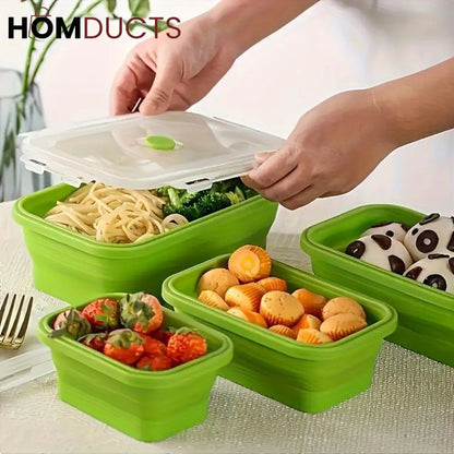 Silicone Collapsible 3Pcs Food Container