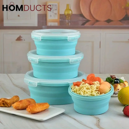 Silicone Collapsible Bowl Set (4pcs)