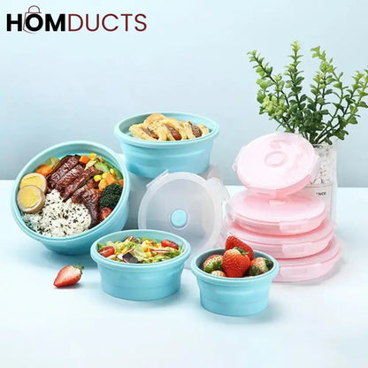 Silicone Collapsible Bowl Set (4pcs)