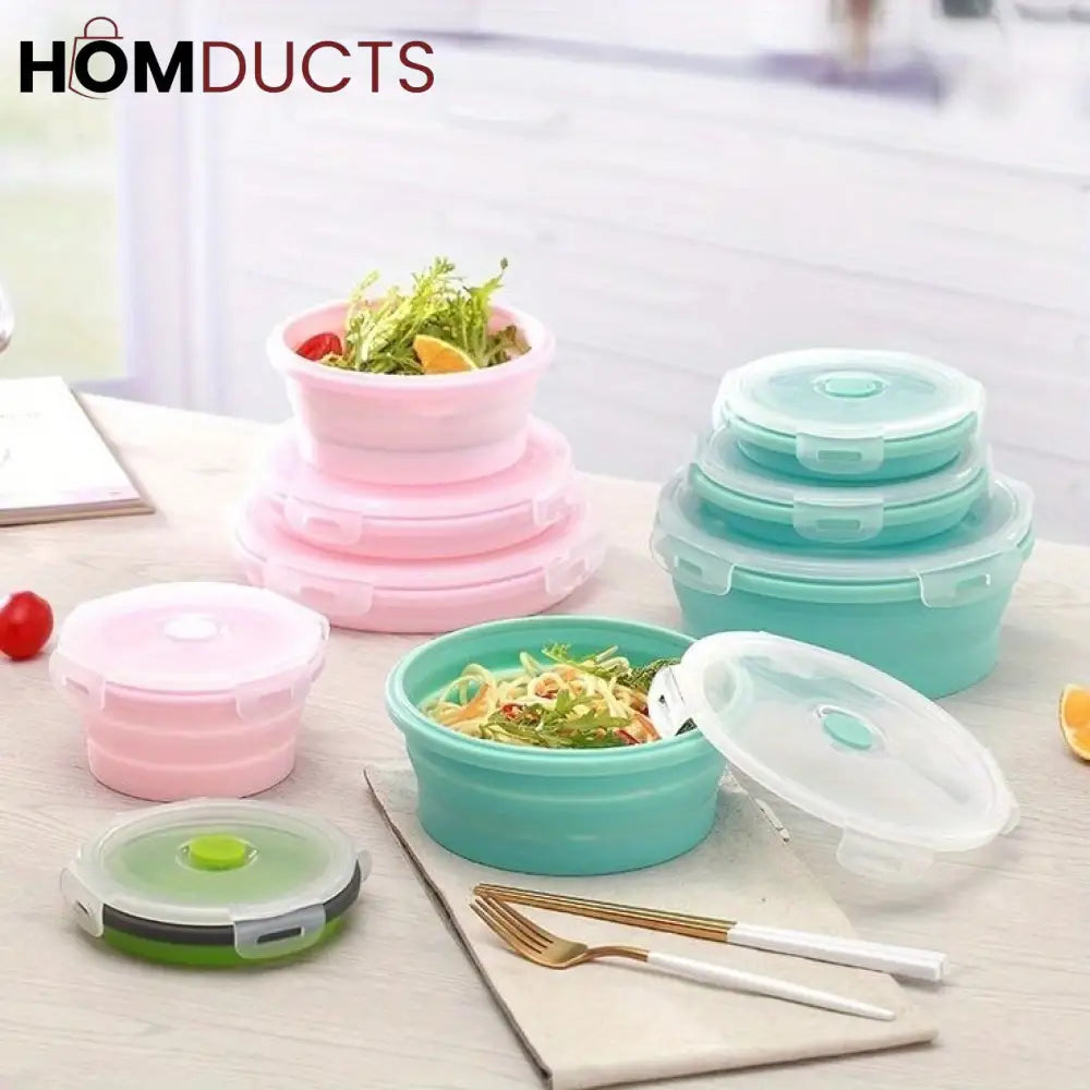 Silicone Collapsible Bowl Set (4pcs)