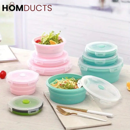 Silicone Collapsible Bowl Set (4pcs)