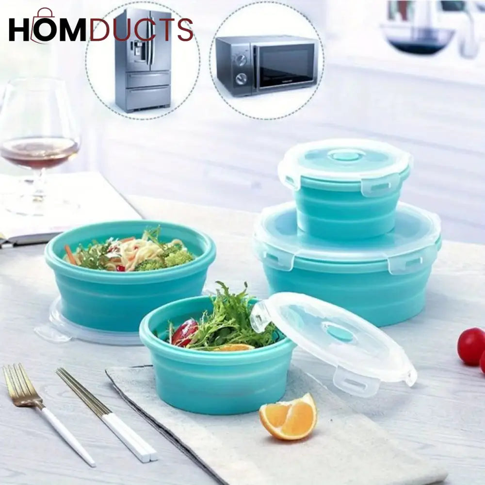 Silicone Collapsible Bowl Set (4pcs)