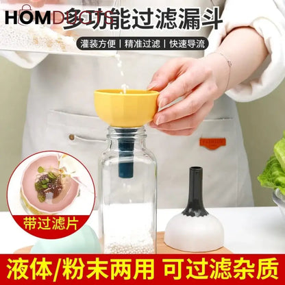 Silicone filter funnel