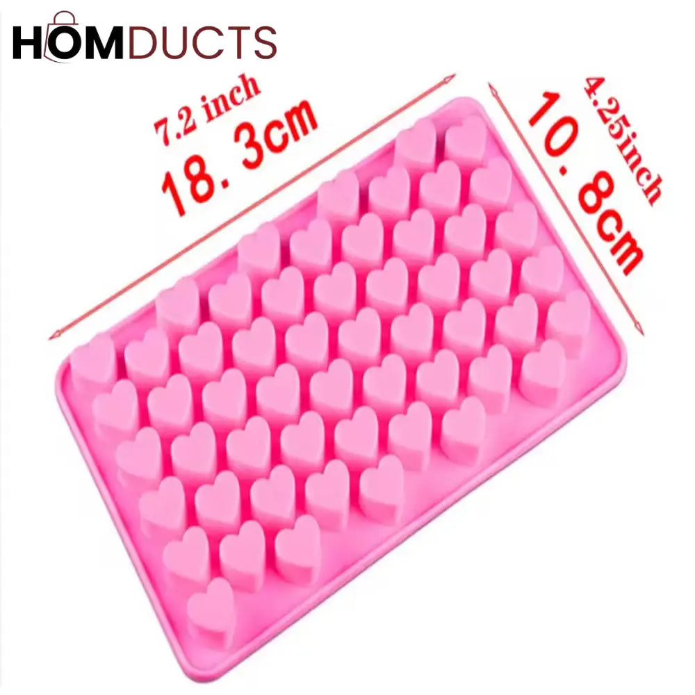 Silicone Heart Shape Chocolate Mold - Perfect for Cakes, Candies & Crafts