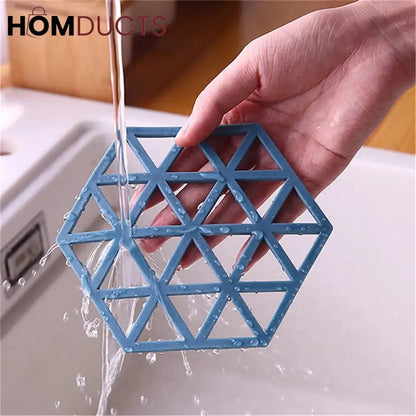 Silicone Heat Resistant Nonslip Coaster Set (4pcs set)
