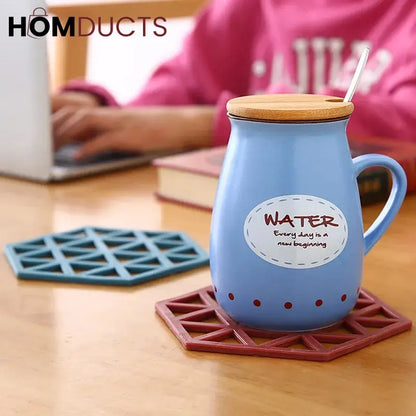 Silicone Heat Resistant Nonslip Coaster Set (4pcs set)