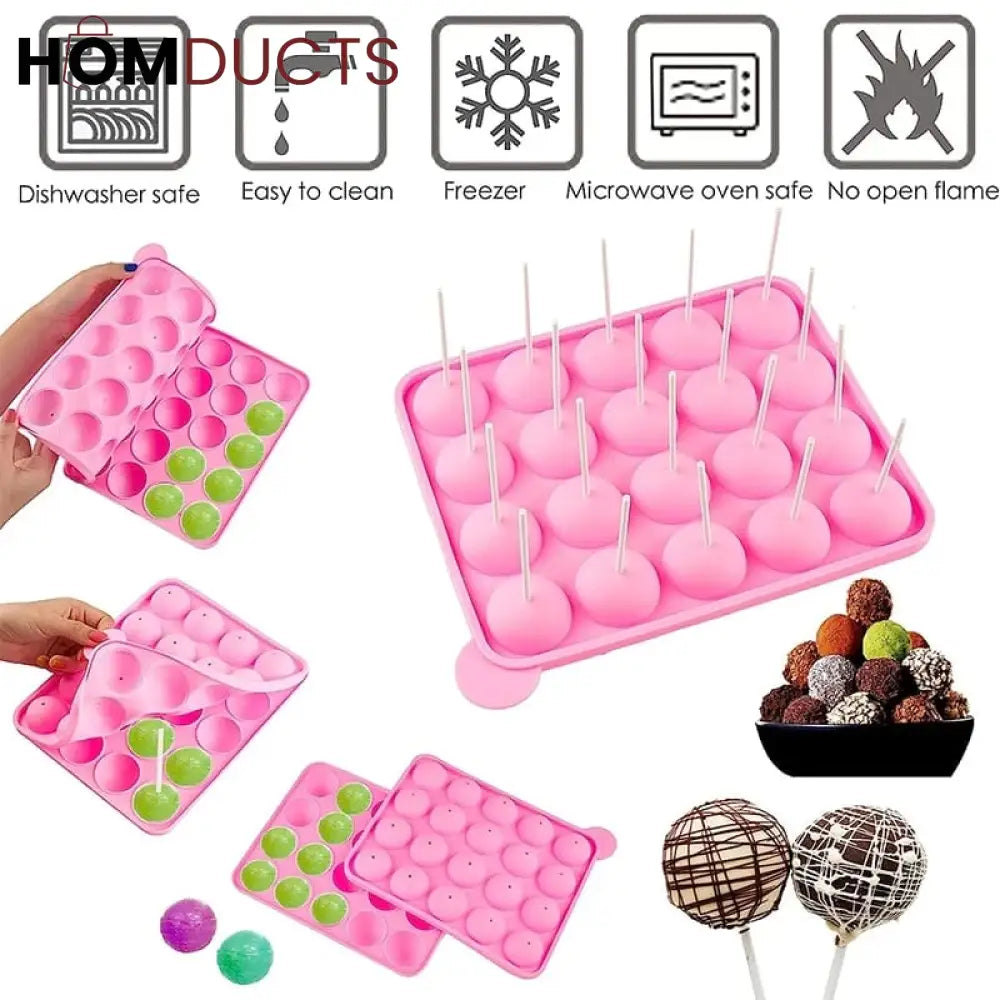 Silicone lollypop Mold With Sticks