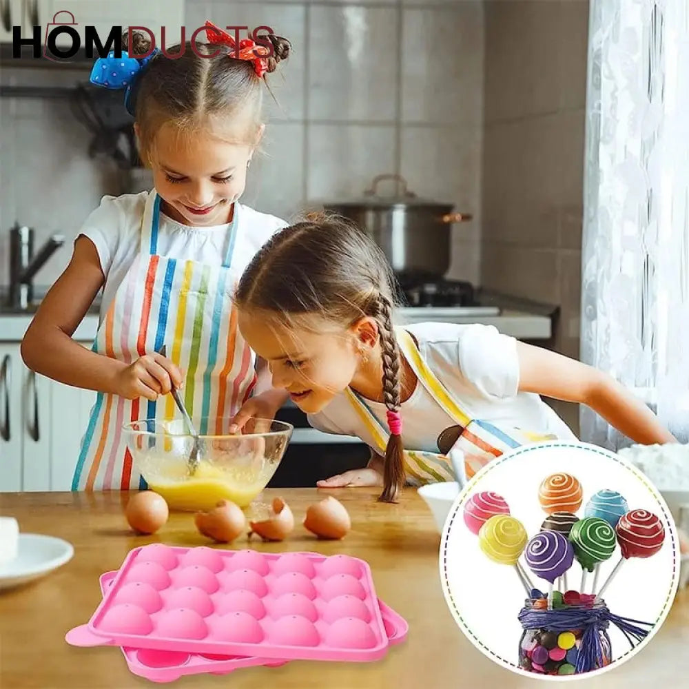 Silicone lollypop Mold With Sticks
