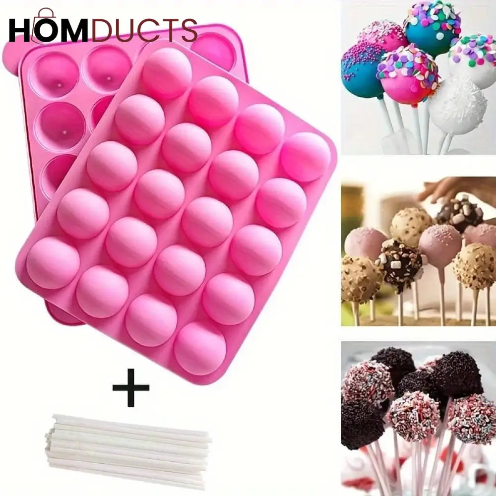 Silicone lollypop Mold With Sticks