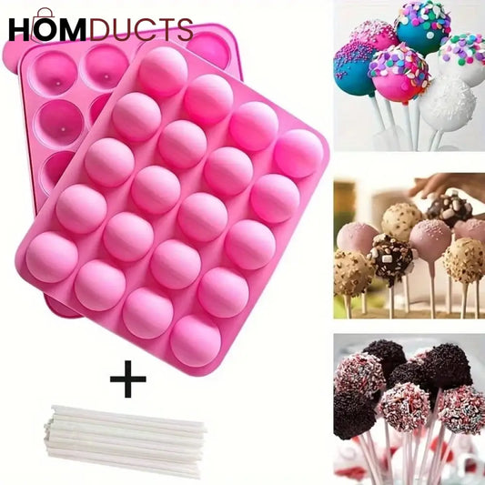 Silicone lollypop Mold With Sticks