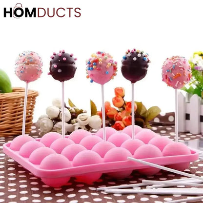 Silicone lollypop Mold With Sticks