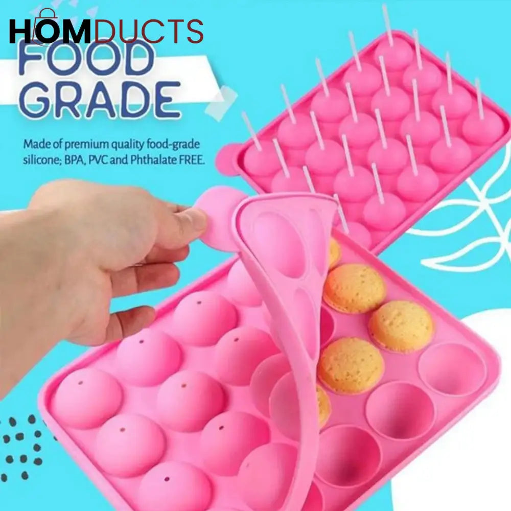 Silicone lollypop Mold With Sticks
