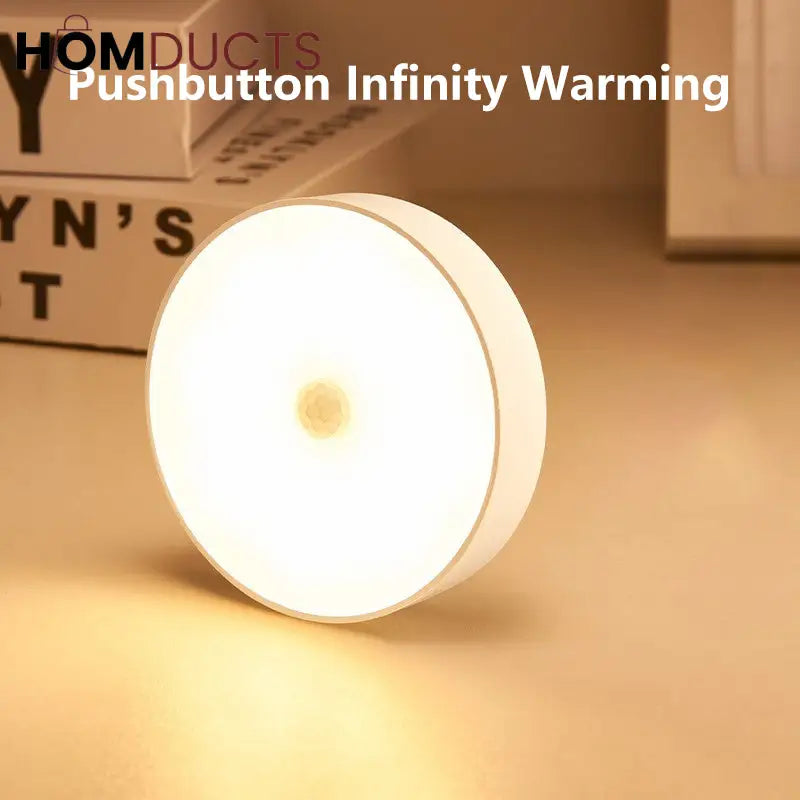 Smart Motion Sensor LED Night Light - USB Rechargeable for Bedroom, Hallway & Kitchen
