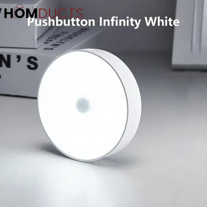 Smart Motion Sensor LED Night Light - USB Rechargeable for Bedroom, Hallway & Kitchen