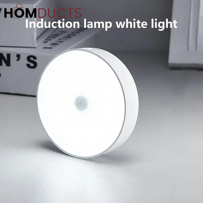 Smart Motion Sensor LED Night Light - USB Rechargeable for Bedroom, Hallway & Kitchen