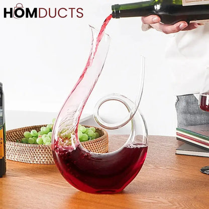 Snail-Shaped Glass Decanter | Elegant Beverage Server for Juices & More