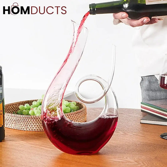 Snail-Shaped Glass Decanter | Elegant Beverage Server for Juices & More