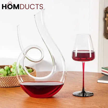 Snail-Shaped Glass Decanter | Elegant Beverage Server for Juices & More