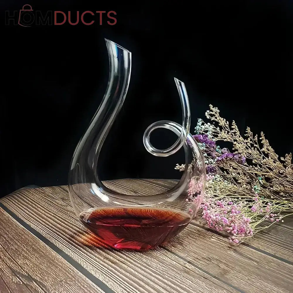 Snail-Shaped Glass Decanter | Elegant Beverage Server for Juices & More