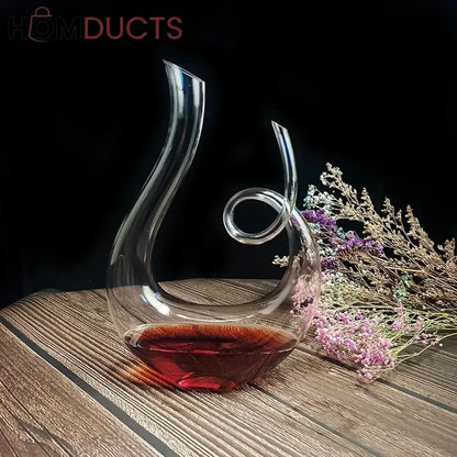 Snail-Shaped Glass Decanter | Elegant Beverage Server for Juices & More