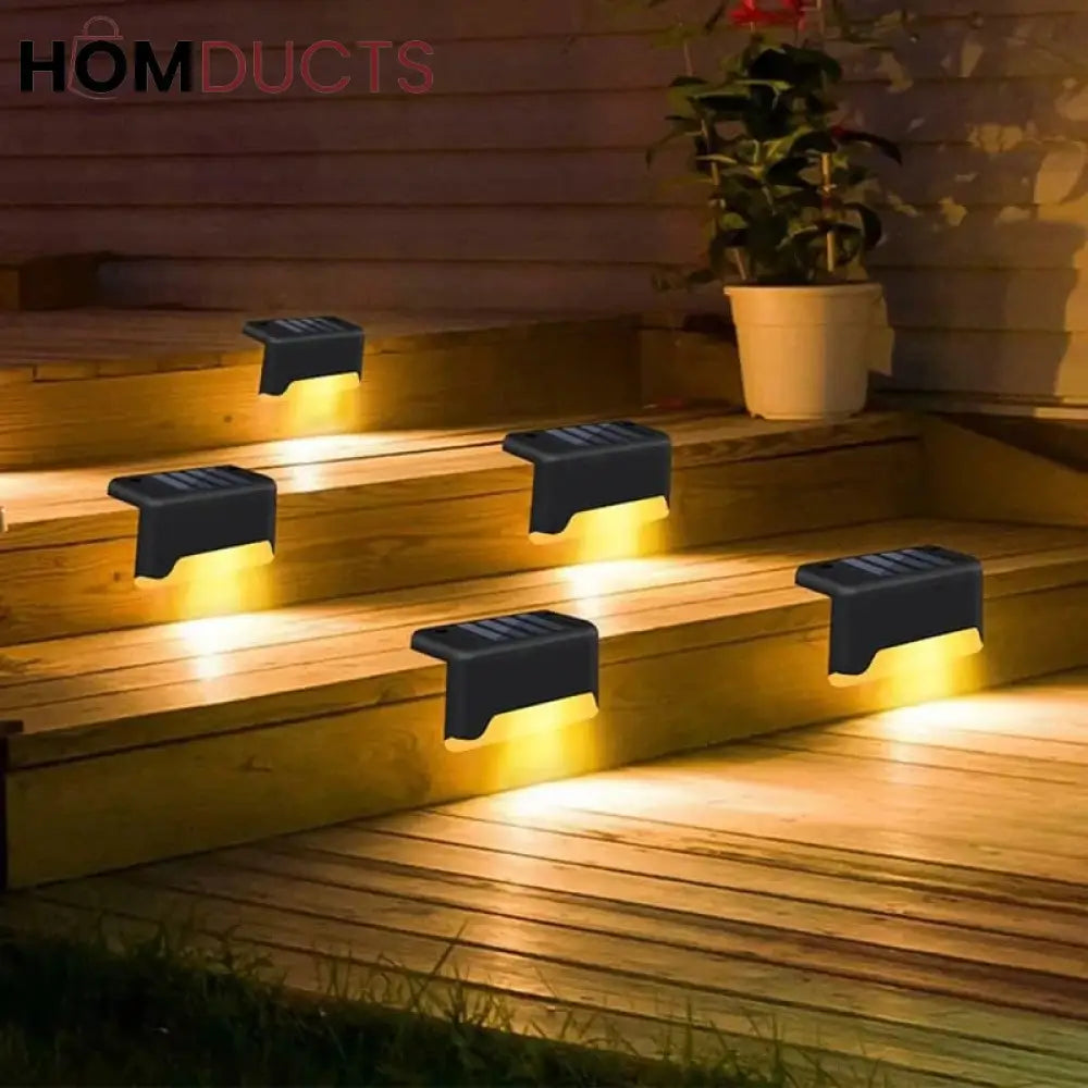 Solar Led Waterproof Light For Stairs And Outdoor (Pack Of 4)