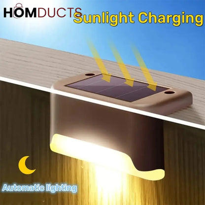 Solar Led Waterproof Light For Stairs And Outdoor (Pack Of 4)