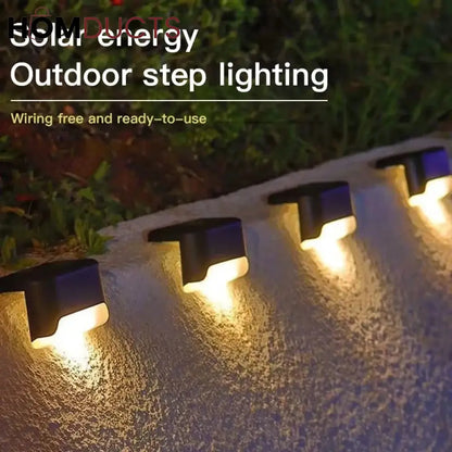 Solar Led Waterproof Light For Stairs And Outdoor (Pack Of 4)
