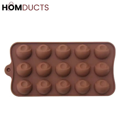 Spooky Eye Ball Silicone Chocolate Mold - 15 Cavity DIY Baking