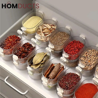 Stackable Kitchen Spice Organizer & Food Storage Box