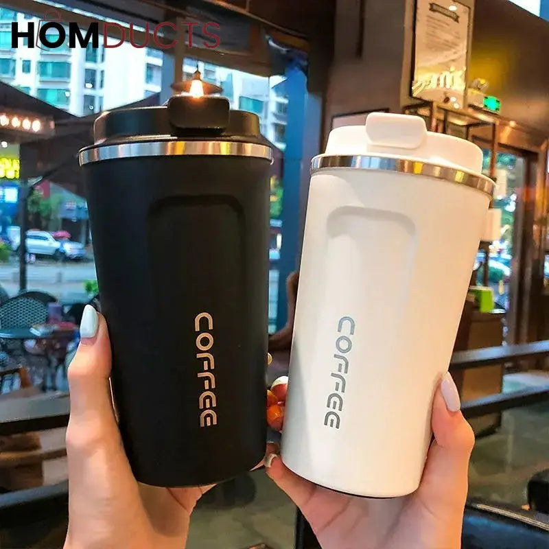Stainless Steel Coffee Cup With Temperature Display