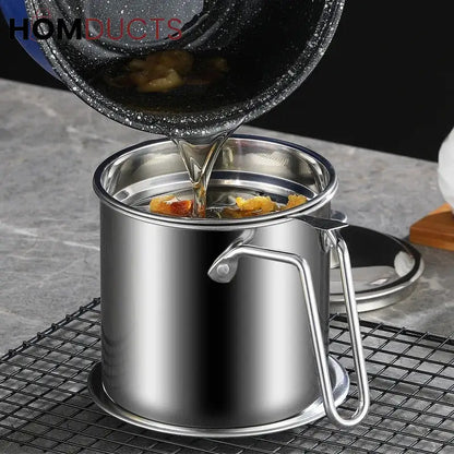 Stainless Steel Filter Oil Pot